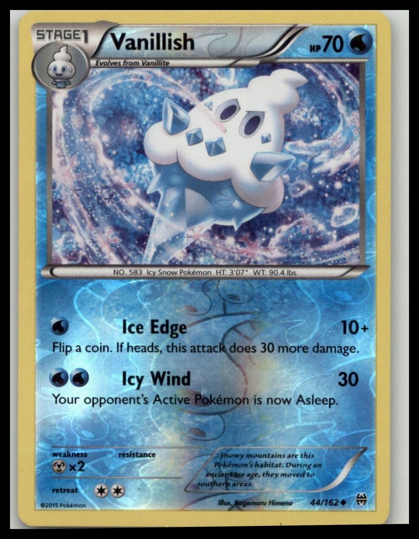 XY - BREAKthrough #44/162 Vanillish Reverse Holo