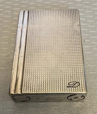 Vintage ST Dupont Paris Gatsby Ligne 2 Lighter Silver Plated