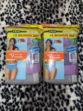 Fruit Of The Loom Women  s Size 9 Low Rise Briefs. 9-Pack Each. Sealed. NEW 