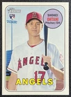 SHOHEI OHTANI 2018 TOPPS HERITAGE #600 ROOKIE RED NAME VARIATION RC SSP ANGELS