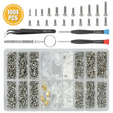 Eyeglass Screws Nut Nose Pads Screwdriver Watch Glasses Optical Repair Tool Kit 
