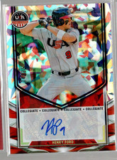 2025 USA Baseball Stars Stripes Collegiate National Team S C Henry Ford Auto /25