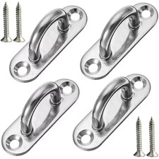 Stainless Steel Series 4.49 In. Silver 304 Steel Ceiling Hooks with Enclosed Hoo