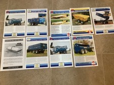 Marston farm machinery brochures x 9 job lot mainly trailers