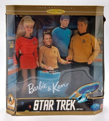 1996 Star Trek 30 Years Barbie & Ken Gift Set mit 2 Puppen / Mattel 15006, Ovp