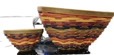 Longaberger Fiesta Chip and Dip Set