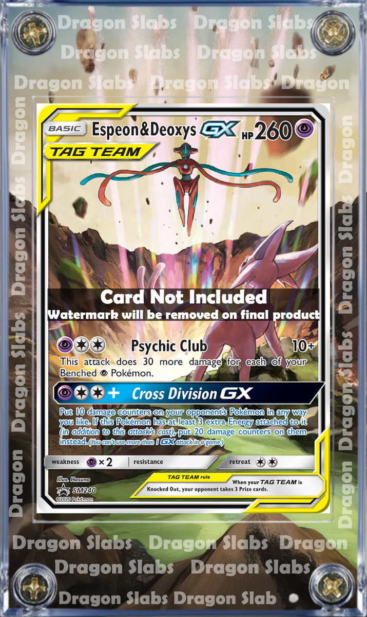 Espeon & Deoxys GX Tag Team SM240 Promo Extended Artwork Case | eBay