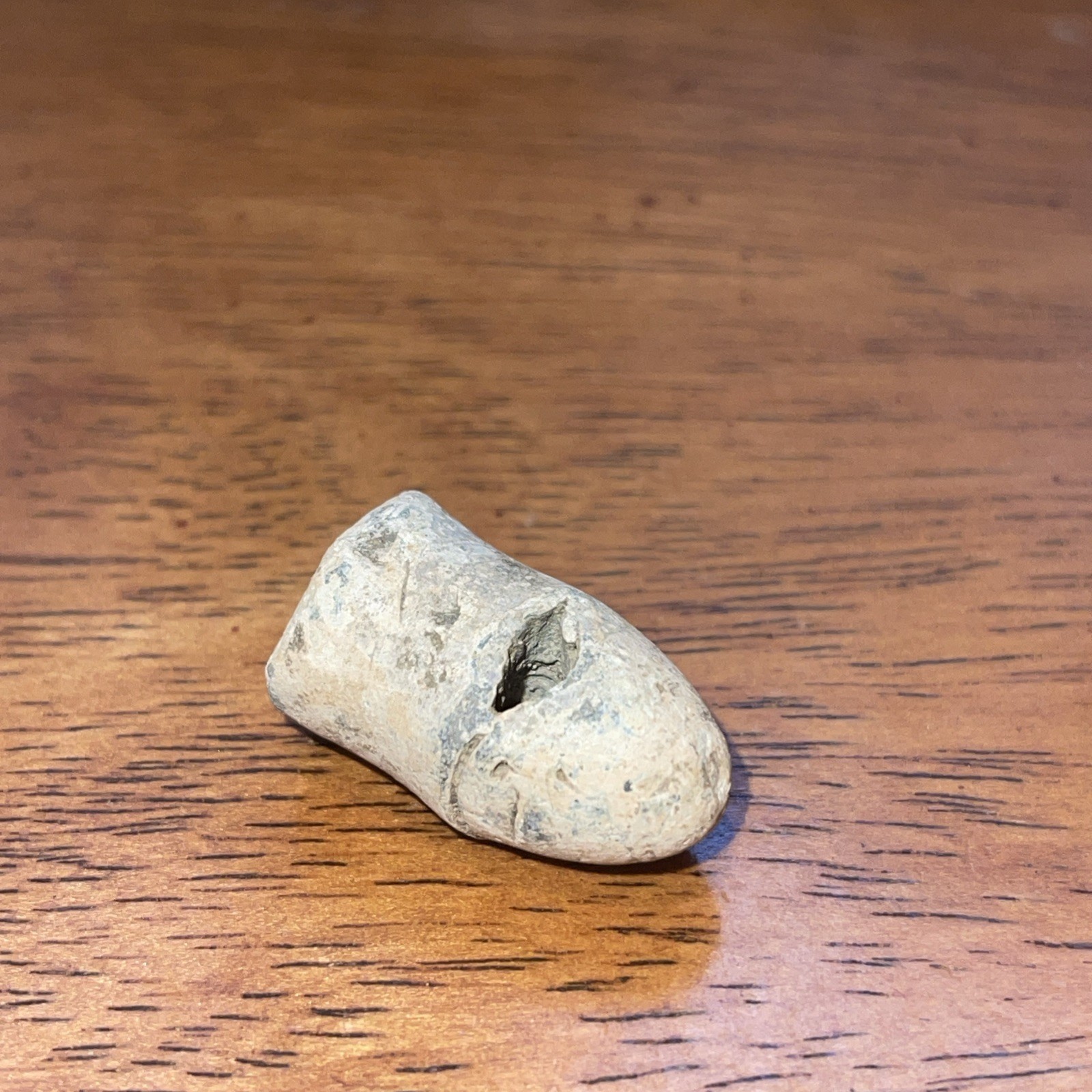 Civil War Soldier Carved Lead Bullet Fishing Line Sinker - Richmond, Virginia