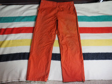 VTG 70s 80s REI Co Op Rustic Orange Goretex Nylon 38x32 Hiking Shell Pants Men L
