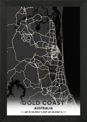 Gold Coast QLD Australien gerahmtes Wandbild Poster Leinwanddruck Bild