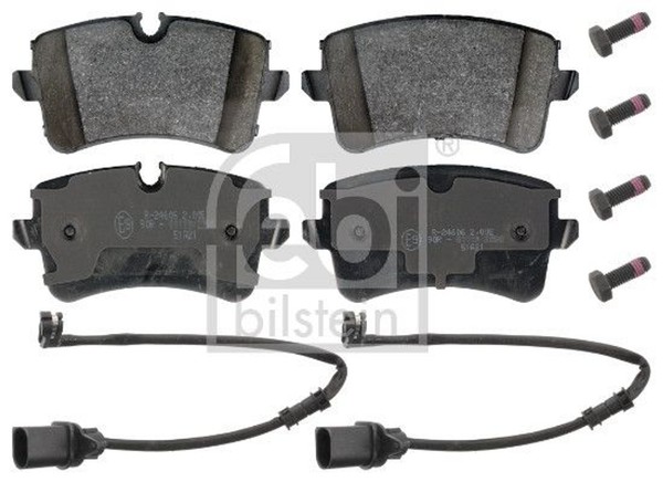 Febi Bilstein BremsbelÄGe Bremsbelagsatz Hinten Passend FüR Audi A8-image