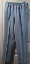 Pants Alfred Dunner Size 14 Baby Blue Elastic Waist Polyester NWOT's