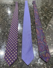 Elegant Purple and Blue Men's Ties Set 4 Best Offer Accepted