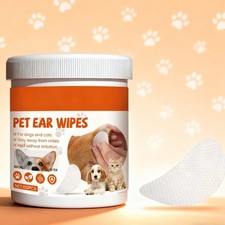 Remove Ear Mites Ear Wax For Dog and Cat Pet Care Cleaning Wipes Deodorize 60PCS