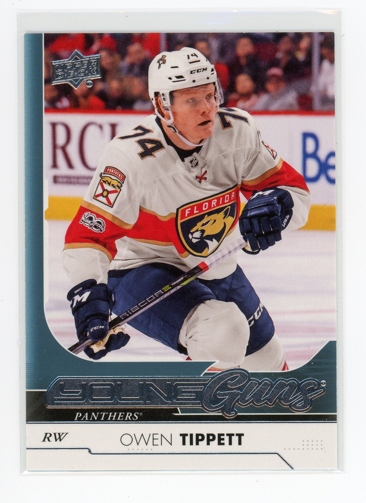 2017-18 UPPER DECK #469 OWEN TIPPETT YOUNG GUNS RC ROOKIE