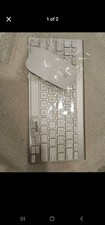 Apple Wireless Keyboard and Mouse Bundle White Silver Aluminum English QWERTY