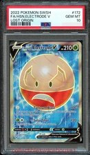 Pokemon Lost Origin Hisuian Electrode V 172 PSA 10