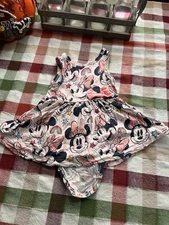 Limited Edition Little Sleepies Minnie Forever Twirl Dress With Bodysuit 3-6m