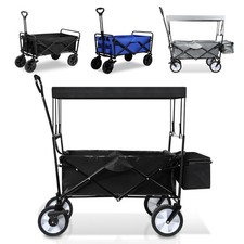 Bollerwagen Garten Sandstrand Handwagen Faltbar leicht Offroad Strandwagen