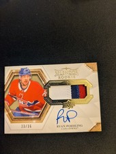 2019-20 UD Splendor Ryan Poehling Rookie Patch Auto /36 - SP-RP
