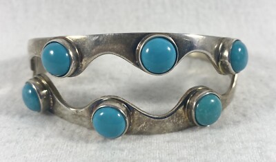 Jay King Mine Finds DRT Ithaca Peak Sterling Silver Turquoise Cuff ...