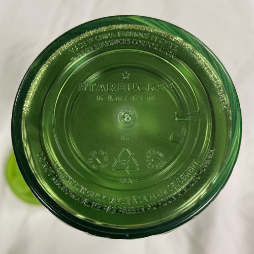 Starbucks 2022 Holiday Iridescent Green Swirl 16oz Hot/Cold Beverage Tumbler VGC - Picture 12 of 13