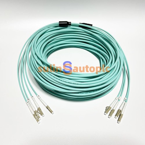 LC-LC MM 4 Strand Armored 10G OM3 Fiber Cable Fiber Optic Jumper Patch Cord 50m - Afbeelding 2 van 8
