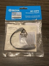 Audio Jack Adapter by-CIP2 Mic & Cable Converter f Smartphone fits Rode VideoMic