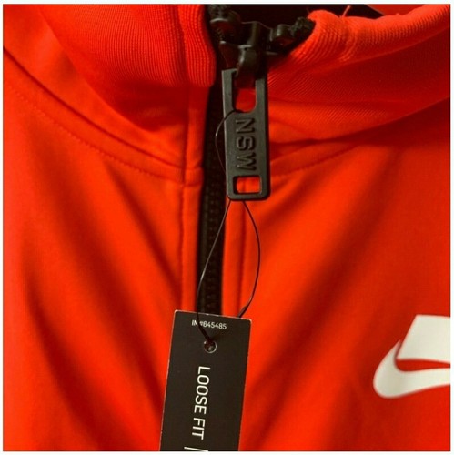 Nike Sportswear NSW Printed Full Zip White Light Crimson Track Jacket X-Large XL - Picture 3 of 5