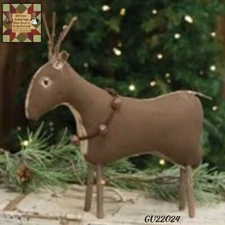 Reindeer Primitive Stiffened Fabric Standing