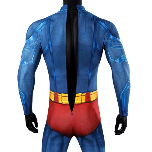 Superman Legacy Clark Kent Jumpsuit Cape Cosplay Costume Superman Cloak Outfits - Picture 14 of 29