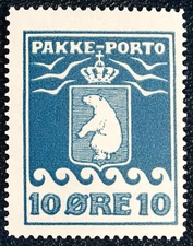 Greenland Parcel Post MNH Scott# Q4b Pf11½ Spotty Print Variety Facit P7 III