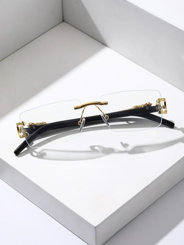 Lunette de Soleil Luxe Mixte Tendance Monture Sans Cadre Verres Fumés PC Neuve - Picture 22 of 30