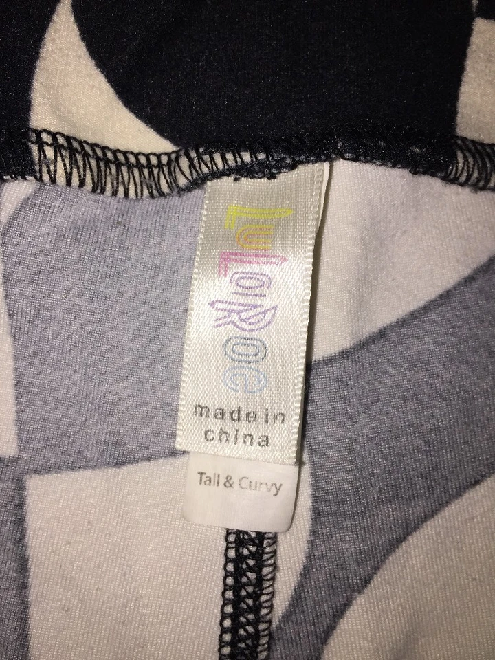 LULAROE TC высокий изогнутый абстрактный черный гонки бриллиант геометрический женщин леггинсы - Изображение 3 из 3