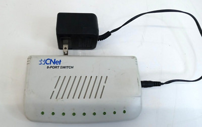 Cnet Power Switch CNET 8 PORT EHTERNET SWITCH 18-1SGH800CFB | eBay