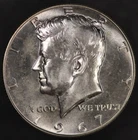 1967  KENNEDY HALF DOLLAR FRESH FROM AN ORIGINAL COLLECTION -LOT AA-5207