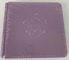 Creative Memories Lavender Silver STARdust Scrapbook Album 7x7 With PAGES Sealed
