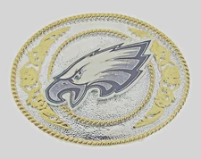 NFL PHILADELPHIA EAGLES BELT BUCKLE SISKIYOU SPORTS Vintage Men WESTERN STYLE