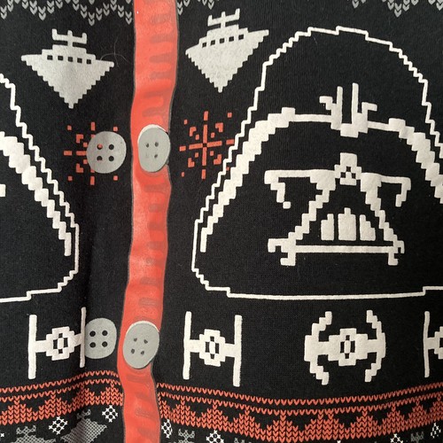Star Wars Sweatshirt Medium Ugly Christmas Pullover Darth Vader Holiday - Picture 2 of 5