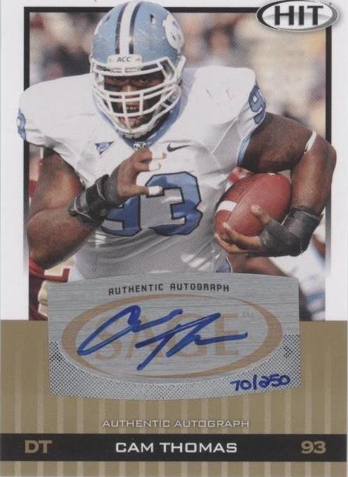 2010 SAGE Hit Cam Thomas #A40 - 1 of 2