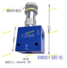 V3068 Manually Adjustable Hydraulic Valve Pressure Relief Valve With Valve Block