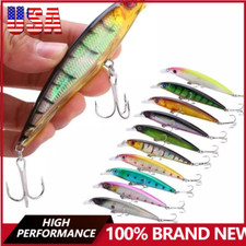 10PCS Fishing Lures Minnow baits Crankbaits J...