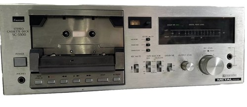 SC-3300 Sansui Cassette Tape Deck. Untested See Description