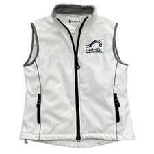 Clique Women's Small Cream Softshell Vest Size Small Carmel Chamber Of Commerce