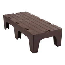 Cambro DRS60131 S-Series Solid Top Dunnage Rack with 3000 lb Load Capacity Brown