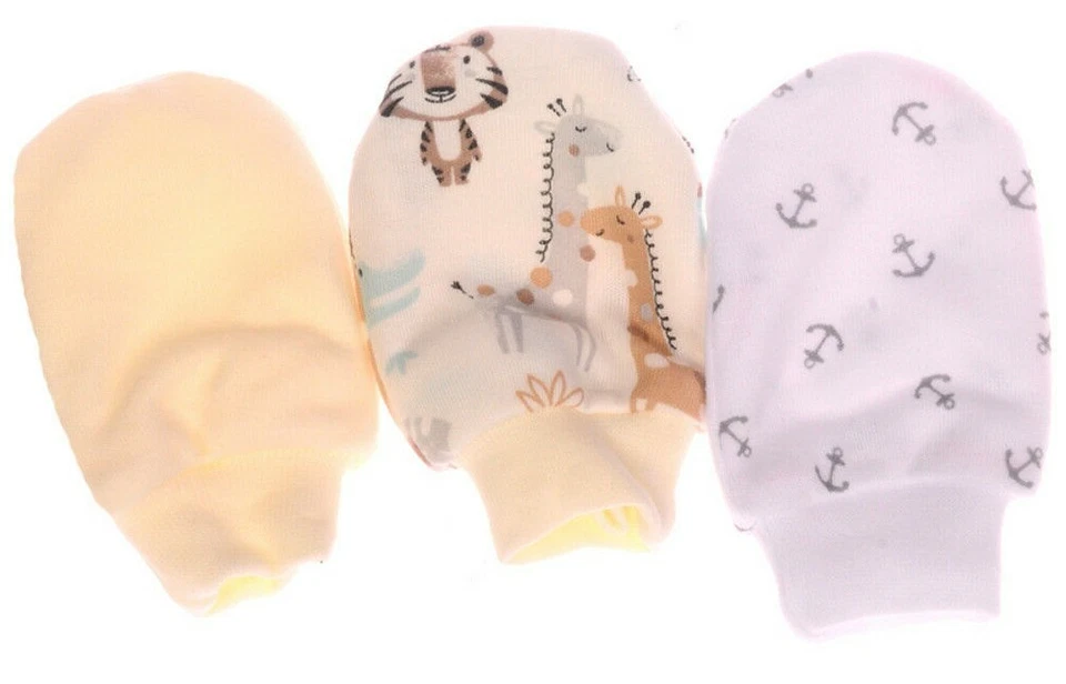 1-2-3-4-5 Paar Erstlingshandschuhe Fäustlinge Baby Kratzfäustlinge Zubehör