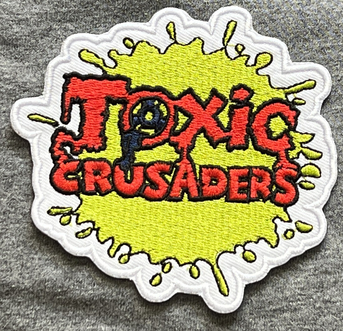 TOXIC CRUSADERS embroidered figure toy patch Avenger Toxie cartoon action TMNT