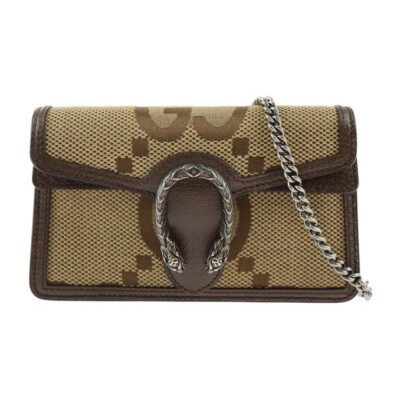 GUCCI Schultertasche 476432 Dionysus Jumbo GG Super Mini Bag Chain Shoulder P...