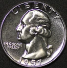 1957 PROOF Washington Quarter GEM