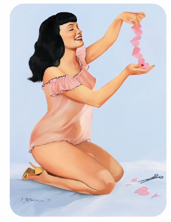 Vintage Pinup Girl Vinyl Sticker Decal